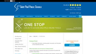 One Stop Home / Campus Portal - Saint Paul Public Schools