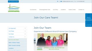 Assistance Home Care Employment and Career Opportunities