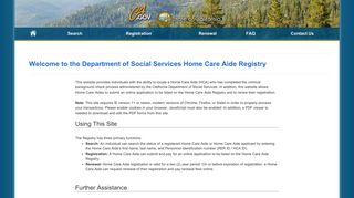 Home Care Aide Registry - CA.gov
