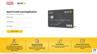 Sprint Credit Card Application