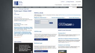 Portal Log-in/Citizen CUNY