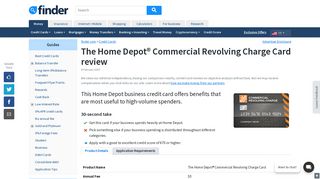 The Home Depot Commercial Revolving Charge Card review ...