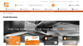 Credit Services | The Home Depot Canada