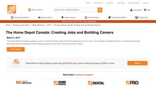 The Home Depot Canada: Creating Jobs and Building Careers | The ...