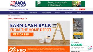 Home Depot Pro Sign Up | American Apartment Owners Association