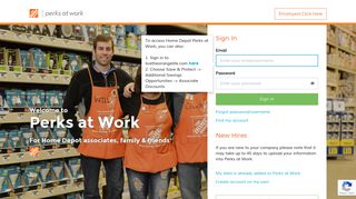 Perks at Work For Home Depot associates, family & friends