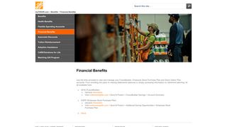 Financial Benefits - myTHDHR.com