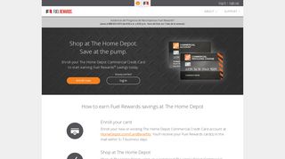 Shop at The Home Depot and save on fuel. - Fuel Rewards