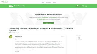Connecting To WIFI At Home Depot With Moto X Pure Android 7.0 ...