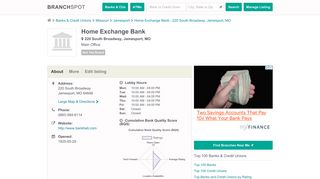 Home Exchange Bank - 220 South Broadway (Jamesport, MO)