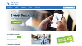 Exchange State Bank: Home