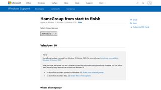 HomeGroup from start to finish - Microsoft Support