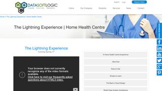 The Lightning Experience | Home Health Centre | Data Soft Logic