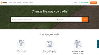 hipages - Change the way you tradie