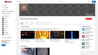 Home Improvement Pages - YouTube