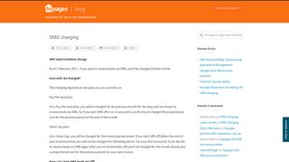 hipages Tradies Blog SMS charging