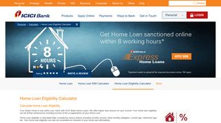 Home Loan Eligibility Calculator, Check Housing Loan ... - ICICI Bank