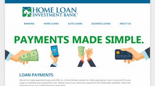 Make Loan Payments - Home Loan Investment Bank, FSB