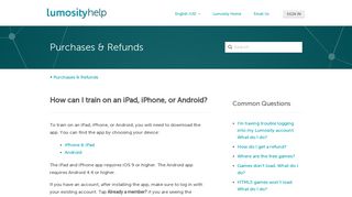 How can I train on an iPad, iPhone, or Android? – Help Center Home
