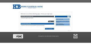 Login - Home National Bank Online Banking