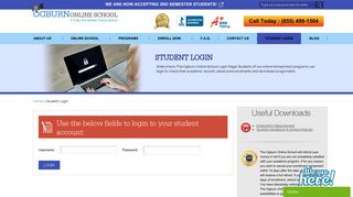 Student Login | The Ogburn Online School