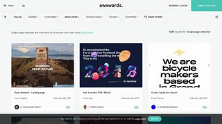 Best Single Page Websites | Web Design Inspiration - Awwwards