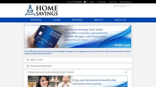Home Savings Debit Card - Home Savings Bank