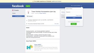 Tower Hamlets Homeseekers open day - Facebook