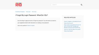 I forgot my login password. What do I do? – HomeShop18 Helpdesk