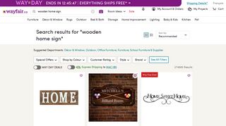 Wooden Home Sign | Wayfair.ca