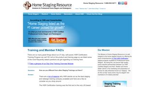 Training and Member FAQ's - Home Staging/Stagers Resource ...