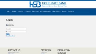 Login Online Banking | Home State Bank