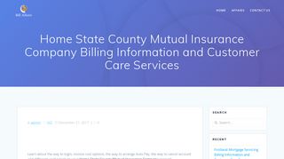 Home State County Mutual Insurance Company Billing Information ...
