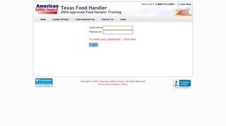 Texas Food Handler Card Online - American Safety Council