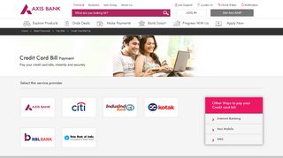 Online Credit Card Payment - Pay Credit Card Bills Online - Axis Bank