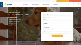 Create an Online Account | HomeAgain Pet ID System