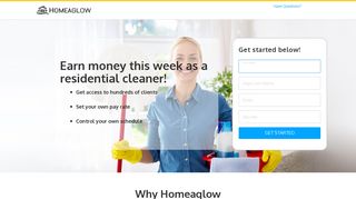 Become a Cleaner - Homeaglow