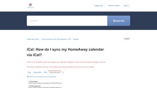 iCal: How do I sync my HomeAway calendar via iCal? – Xotelia Help ...