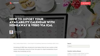 How to Import Your Availability Calendar with HomeAway & VRBO via ...