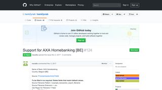 Support for AXA Homebanking [BE] · Issue #124 · bank2ynab ... - GitHub
