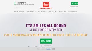 Argos® Pet Insurance: Pet Insurance | Find & Compare Quotes
