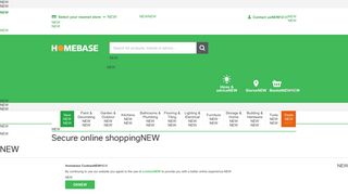 Secure online shopping at Homebase.co.uk