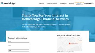Contact Us | HomeBridge Retail - Homebridge Financial