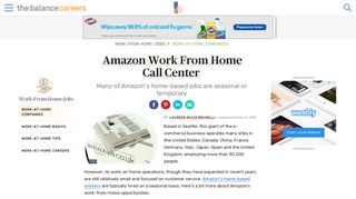 Amazon Work From Home Call Center - The Balance Careers