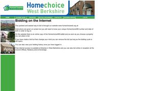 Bidding on the Internet - Homechoice West Berkshire