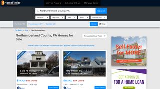 Northumberland County, PA Homes for Sale | HomeFinder