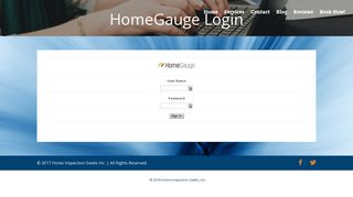 Home Gauge Login - Home Inspection Geeks