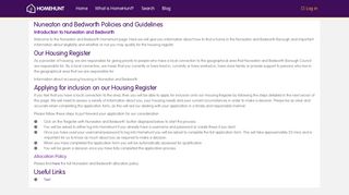 Nuneaton and Bedworth Policies and Guidelines - HomeHunt