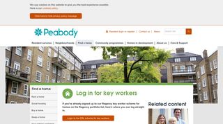 Log in for key workers | Peabody