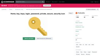 Home, key, keys, login, password, private, secure, security icon